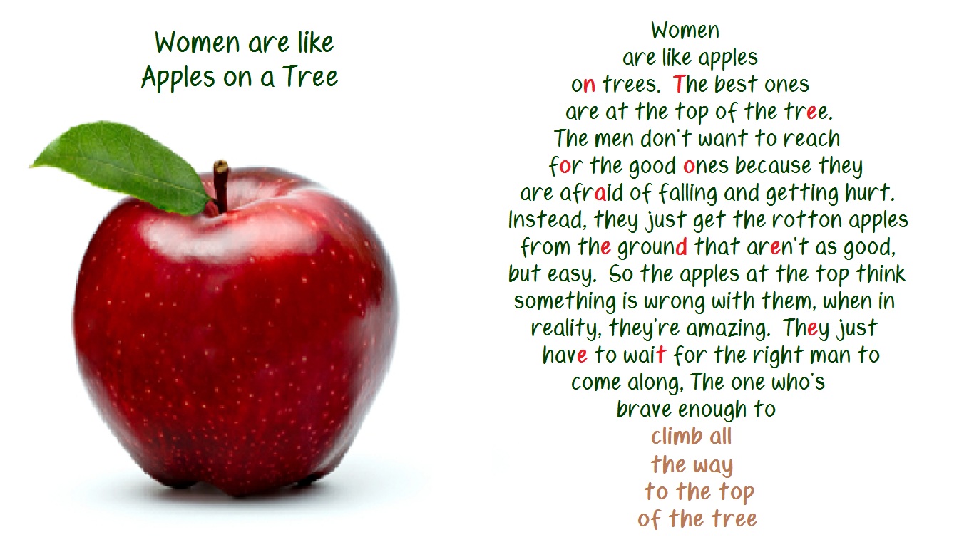 Women are like apples  Wisdom Quotes & Stories