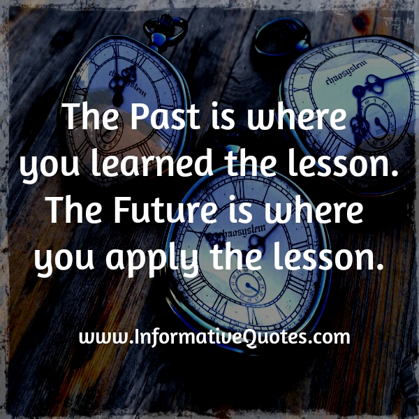 ActionComplete - The PAST is where you Learned the Lesson. The